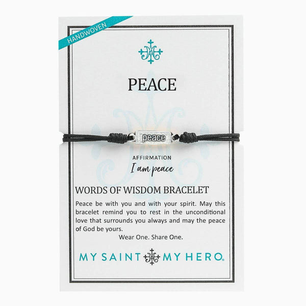 Peace - Words of Wisdom Bracelet