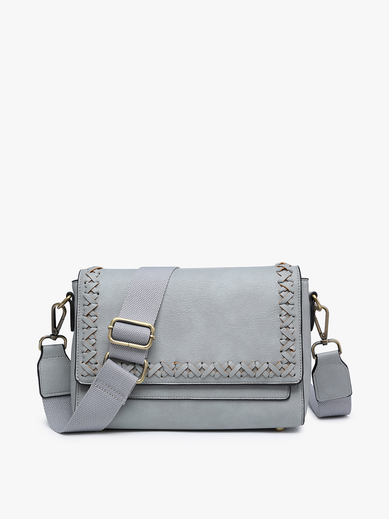 Francesca Whipstitch Flapover Crossbody