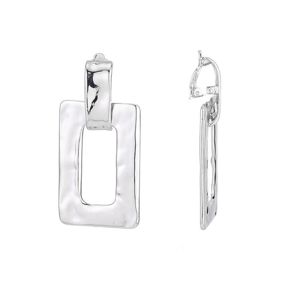 Gracilia Clip Earrings Silver