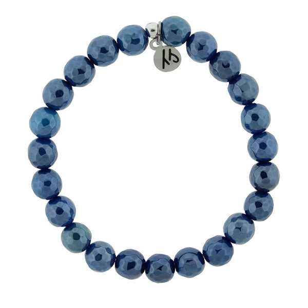 Blue Agate Creativity Stacker Bracelet