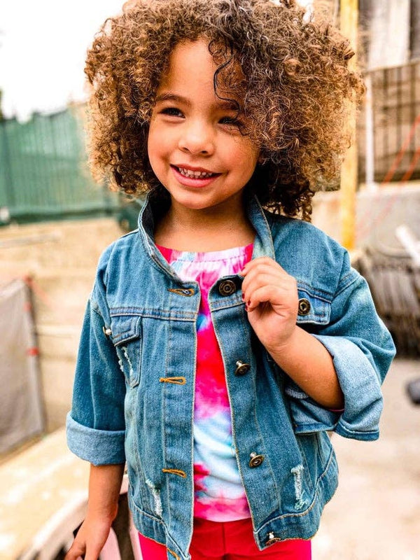 Landyn | Distressed Denim Jacket 4T