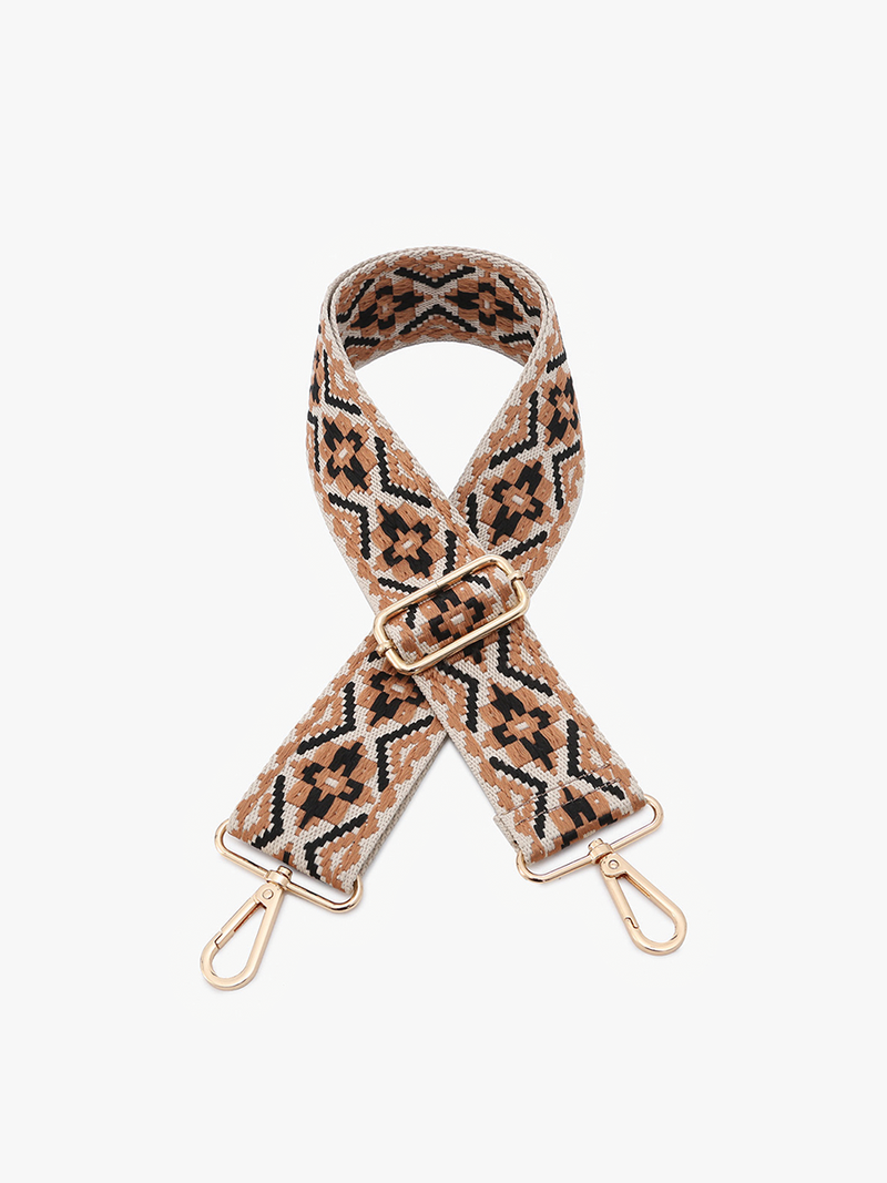 Black/Orange Tribal Guitar Strap