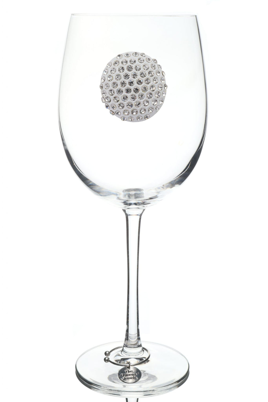 Golf Ball Stemmed Wine Glass