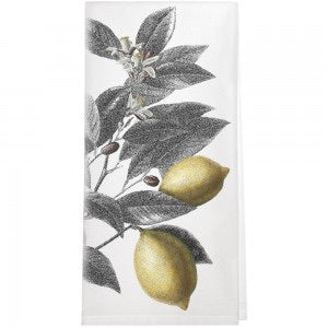 Vintage Lemon Branch Dish Towel - Thumbnail 2