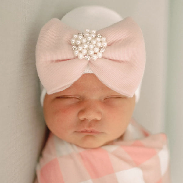IRENE BOW Newborn Hat