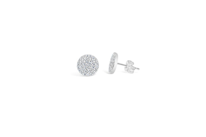 Pave Disk Earring