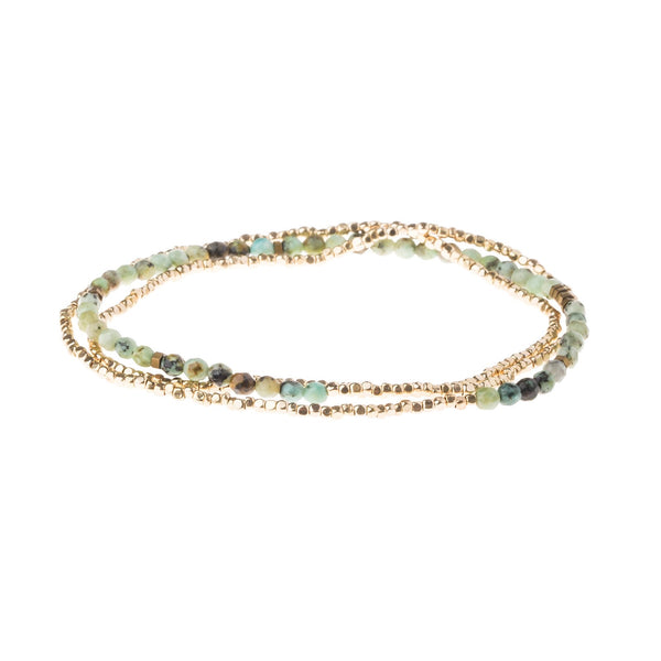 Delicate Stone African Turquoise Bracelet