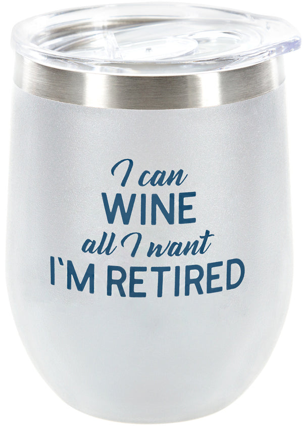 I’m Retired Stemless Wine Tumbler