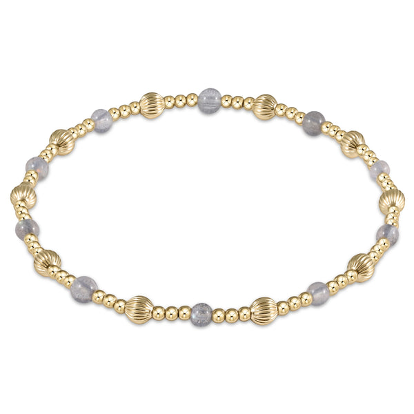 Dignity Sincerity Pattern 4mm Bead Bracelet - Labradorite