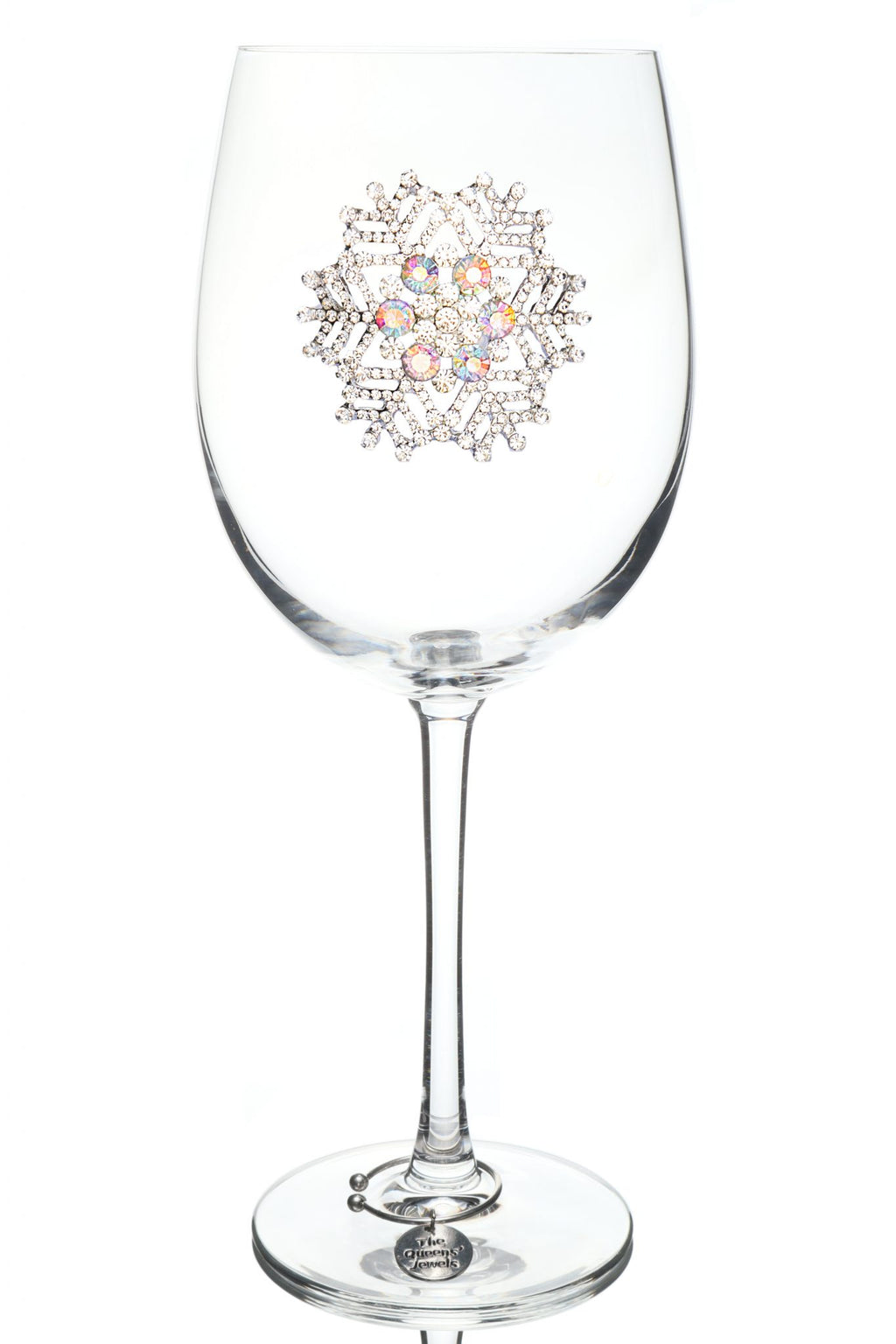 Snowflake Stemmed Wine Glass