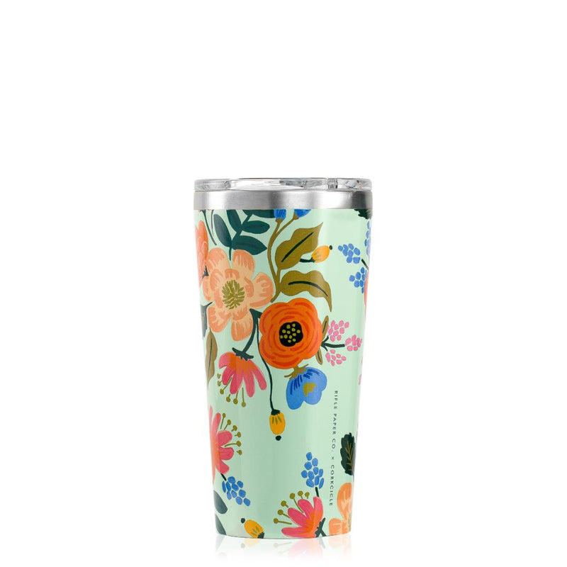 Lively Floral Mint 16 oz Rifle Paper Co. Tumbler