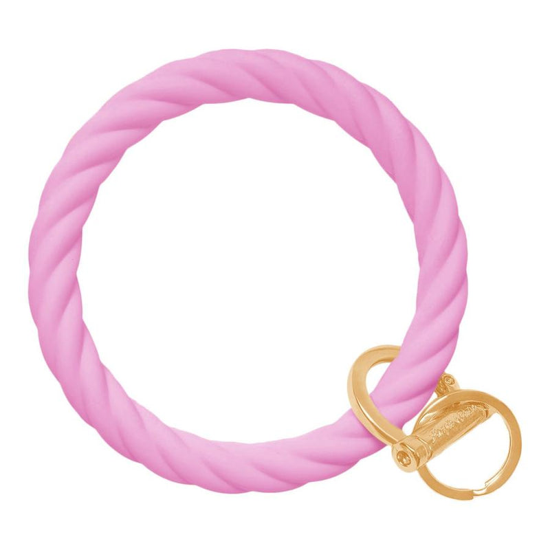 Twisted Bangle Bracelet Key Ring
